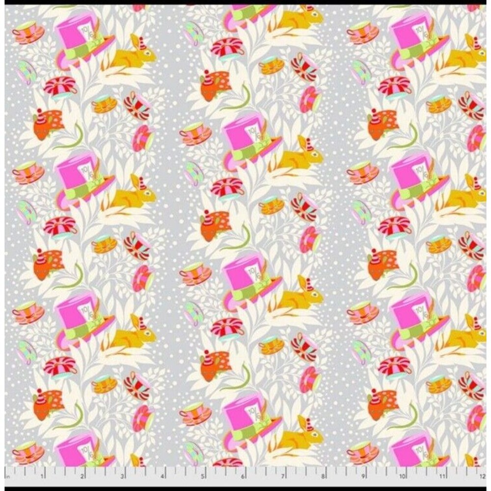 Tula Pink Curiouser & Curiouser   "6 PM Somewhere" Cotton Fabric Yard